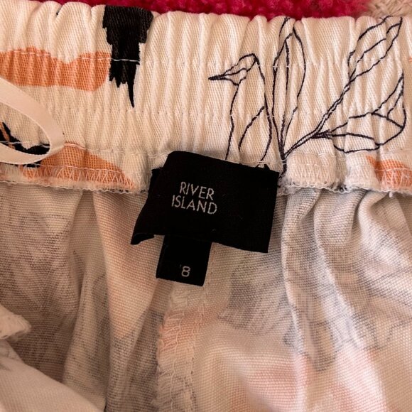 River Island pantalon fluide fleuri  / River Island floral flowy pants - Picture 3 of 3